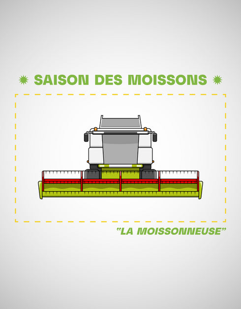 Saison des moissons Blanche et Verte pull unisexe